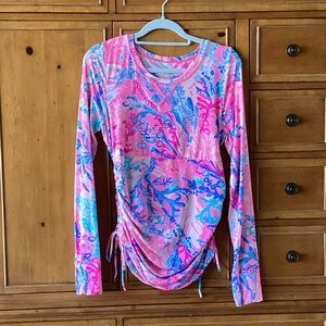 Lilly Pulitzer Luxletic Long Sleeve Top Woman’s Size L